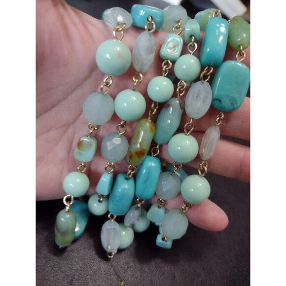 Vintage long bead necklace 70" - Picture 2 of 8